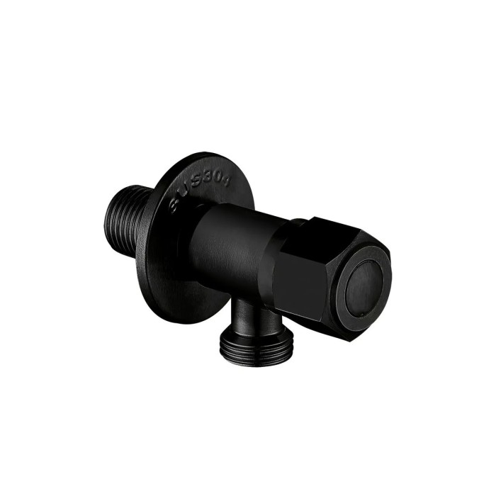 Кран приладовий WEZER SOL21A-16-BLACK 1/2"x1/2" нержавіюча сталь, чорний Кран приладовий WEZER SOL21A-16-BLACK 1/2"x1/2" нержавіюча сталь, чорний