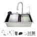 Мийка багатофункціональна Zerix ZH7546-SET-07 Decor SS Color з вбудованим змішувачем з нерж. сталі (ZM5598)