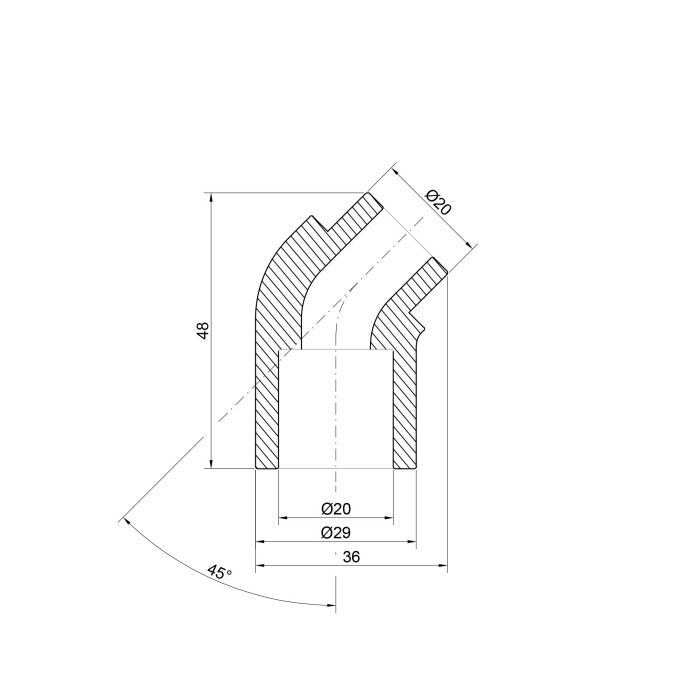 Кутик PPR Thermo Alliance 20, 45° Кутик PPR Thermo Alliance 20, 45°