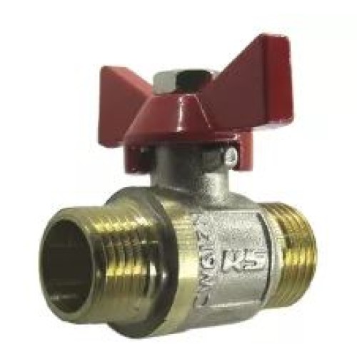 Кран кульовий STA    1/2" ЗЗ (червоний метелик) НІК. {150/15}