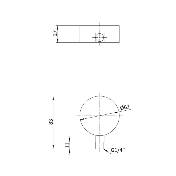 Манометр із гліцерином Thermo Alliancе Forte 6 бар, 1/4"З, заднє підключення TAF171G6B Манометр із гліцерином Thermo Alliancе Forte 6 бар, 1/4"З, заднє підключення TAF171G6B