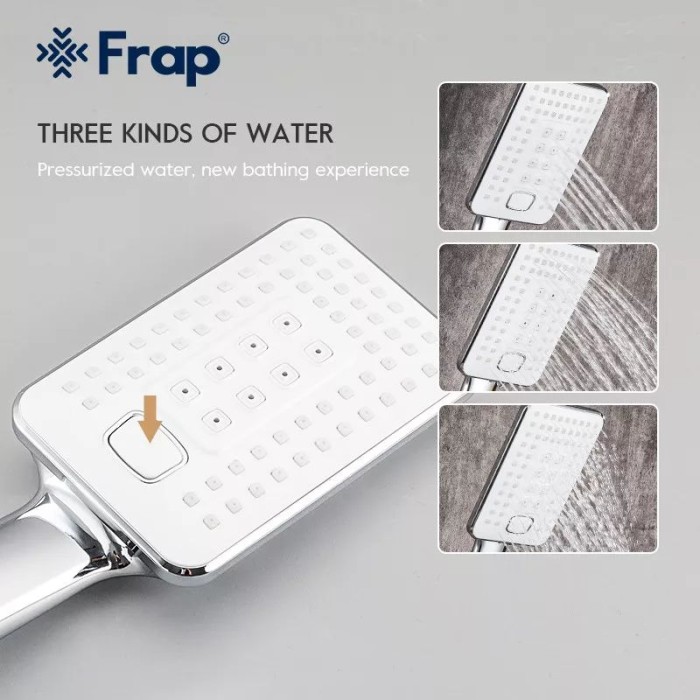 Змішувач для ванни Frap F2258, білий/хром Змішувач для ванни Frap F2258, білий/хром