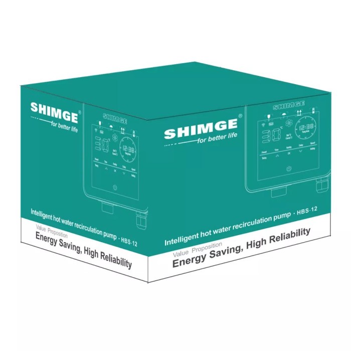 Насос рециркуляційний SHIMGE HBS24-12, Hmax 12 м, Qmax 1.38м³ Насос рециркуляційний SHIMGE HBS24-12, Hmax 12 м, Qmax 1.38м³