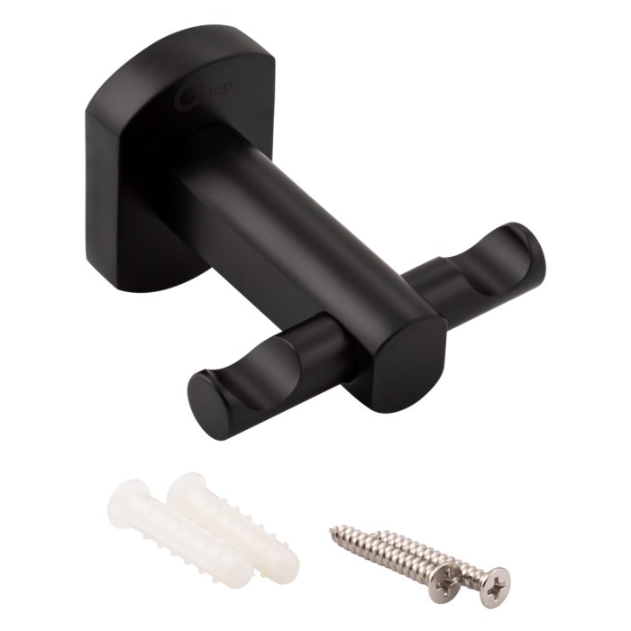 Гачок Qtap Liberty подвійний QTLIBBLM1154 Black Гачок Qtap Liberty подвійний QTLIBBLM1154 Black