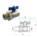 Кран кульовий з американкою STA    1/2" (червоний метелик) НІК. {150/15}