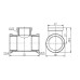 Трійник редукційний Thermo Alliance Forte 3/4"х1/2"х3/4" ВВ SF362201520