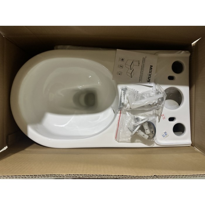 Унітаз-компакт Mixxus BEVEL-0407-T1 630х350х795mm, система змиву TORNADO 1.0 (MI6690)