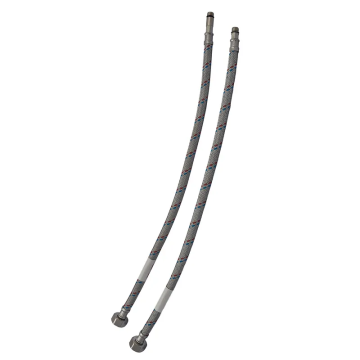 Гнучкі шланги для змішувача гайка 1/2'' - Штуцер M10 (150 см) 2 шт Zerix (ZX1578)