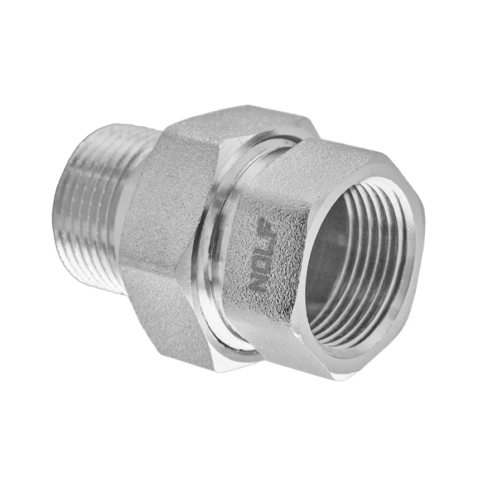 Згін американка Nolf NFC.511-40 - 1-1/2" прямий нікельований (NF3234) Згін американка Nolf NFC.511-40 - 1-1/2" прямий нікельований (NF3234)