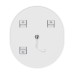 Дзеркало Mixxus Premium ELLIPSE MV05-80x70-Reverse WHITE з Led Touch, Anti-fog, димером (3-6,5kK) (MP6645)