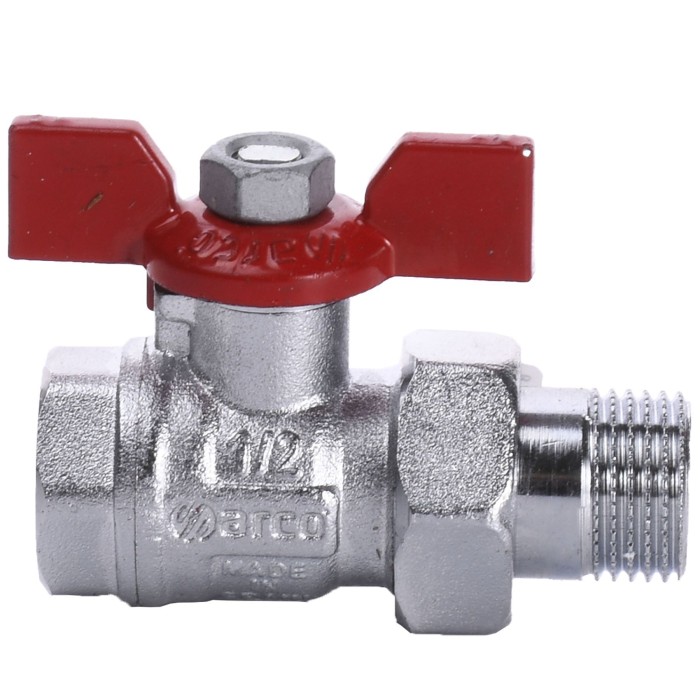 Кран кульовий прямий з американкою ARCO 1/2″ TURIA 0117208 Кран кульовий прямий з американкою ARCO 1/2″ TURIA 0117208