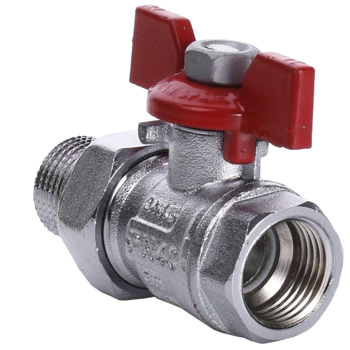 Кран кульовий прямий з американкою ARCO 1/2″ TURIA 0117208 Кран кульовий прямий з американкою ARCO 1/2″ TURIA 0117208