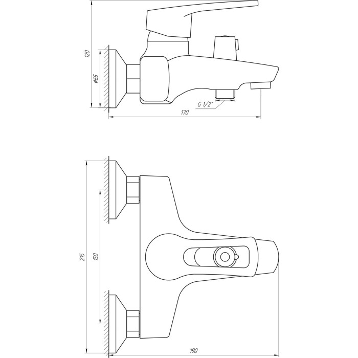 Змішувач для ванни DOMINO SIRIUS DSV-102NE Змішувач для ванни DOMINO SIRIUS DSV-102NE