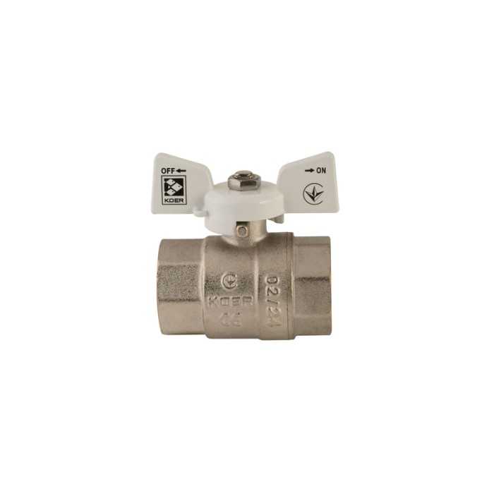 Кран кульовий Koer 1" ГГМ (KR.217.W) білий (KR0180) Кран кульовий Koer 1" ГГМ (KR.217.W) білий (KR0180)