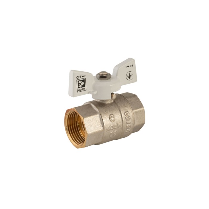 Кран кульовий Koer 1" ГГМ (KR.217.W) білий (KR0180) Кран кульовий Koer 1" ГГМ (KR.217.W) білий (KR0180)