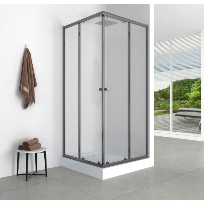 Душова кабіна з низьким піддоном Mixxus CUBIC SCT01-90x90x195-TR GRAPHITE прозоре скло 4мм (MI6905) Душова кабіна з низьким піддоном Mixxus CUBIC SCT01-90x90x195-TR GRAPHITE прозоре скло 4мм (MI6905)