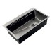Мийка Zerix ZH6845-SET-05 Decor Nano-Black (3.0/0.8) з нерж. сталі комплект (графіт) (ZM5588)