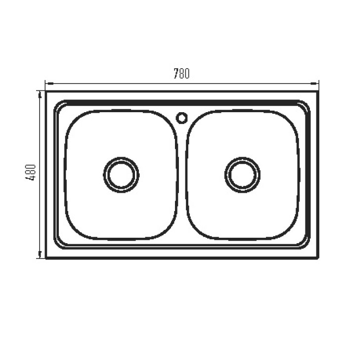 Мийка кухонна Zerix Z7848D-08-180E Double (Satin) (ZS0578) Мийка кухонна Zerix Z7848D-08-180E Double (Satin) (ZS0578)