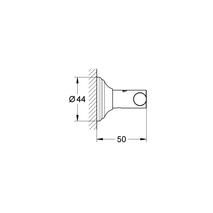 Гачок для халата Grohe Essentials Authentic (40656001) Гачок для халата Grohe Essentials Authentic (40656001)