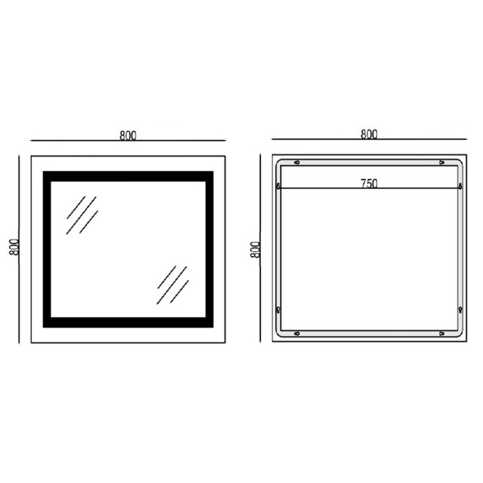Дзеркало Mixxus WARM MR02-80x80 з Led Touch, Anti-fog, димером, регулятором яскравості, годинником (MI6934) Дзеркало Mixxus WARM MR02-80x80 з Led Touch, Anti-fog, димером, регулятором яскравості, годинником (MI6934)