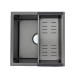 Кухонна мийка GAPPO GS4444-6 інтегрована 440x440 мм, нержавіюча сталь, поверхня PVD