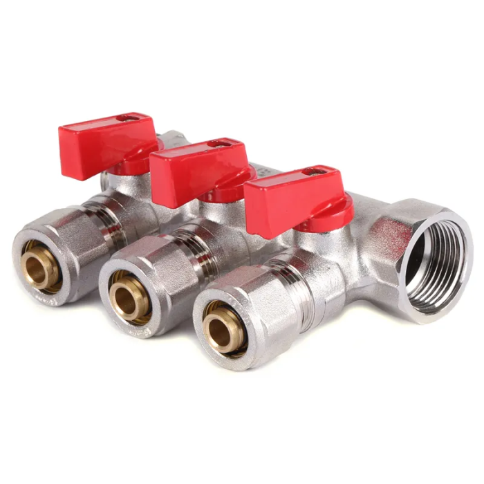 Колектор для теплої підлоги на 3 контура Koer KR.1125-3 3/4"x3 ways (KR2836) Колектор для теплої підлоги на 3 контура Koer KR.1125-3 3/4"x3 ways (KR2836)