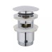 WHR-101Y донний клапан 1 1/4 CHROME WEZER з переливом, сплав (блістер) {50/1}