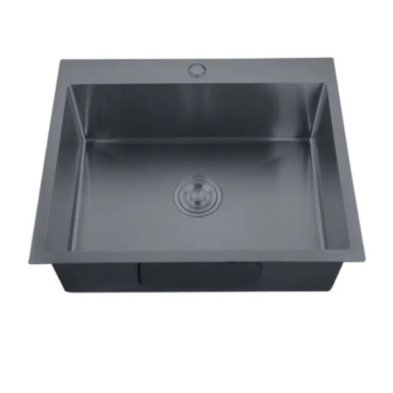 Мийка Zerix ZH5045-215 Nano-Black (3.0/0.8) з нерж. сталі  (MX1580)
