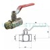 Кран кульовий STA    3/4" ВЗ (червона ручка) НІК. {120/12}
