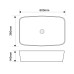 Раковина накладна Mixxus Premium DIVERSE-0111 EDGE BLACK 600х380х140mm (MP6562)