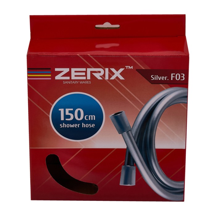 Шланг Zerix Silver.F03 - 150см Упаковка коробка (ZX5561) Шланг Zerix Silver.F03 - 150см Упаковка коробка (ZX5561)