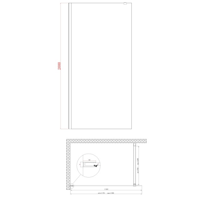 Душова перегородка Koer SR SP01-120x200-TR-01 Walk-In прозоре скло Easy Clean 8мм, хром (KR5394) Душова перегородка Koer SR SP01-120x200-TR-01 Walk-In прозоре скло Easy Clean 8мм, хром (KR5394)