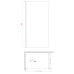 Душова перегородка Koer SR SP01-120x200-TR-01 Walk-In прозоре скло Easy Clean 8мм, хром (KR5394)