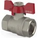 Кран кульовий V&G Optima    1/2" ВВ (червоний метелик) {28}