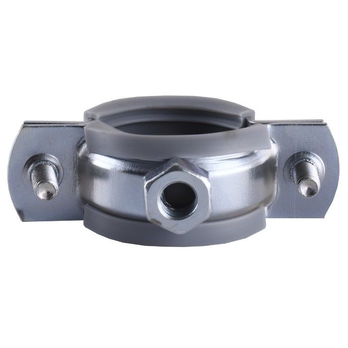 Хомут в зборi CR 3/4″ (25-30мм) з гвинтом-шурупом 8*80 та дюбелем в уп., сірий Хомут в зборi CR 3/4″ (25-30мм) з гвинтом-шурупом 8*80 та дюбелем в уп., сірий
