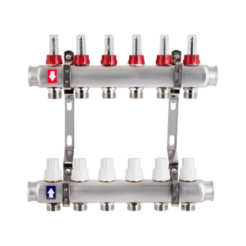Колектор з витратомірами Thermo Alliance Standart 1" 6 виходів SD0046