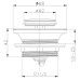 Донний клапан для ванни Zerix BV-07 1 1/2'' автоматичний СLICK-СLACK (Колір хром) (ZX6024)