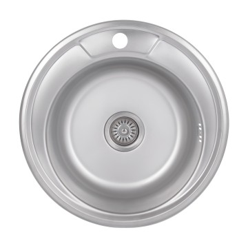 Кухонна мийка Brinex 490-A 0,6 мм Satin (BRIN490SAT06)