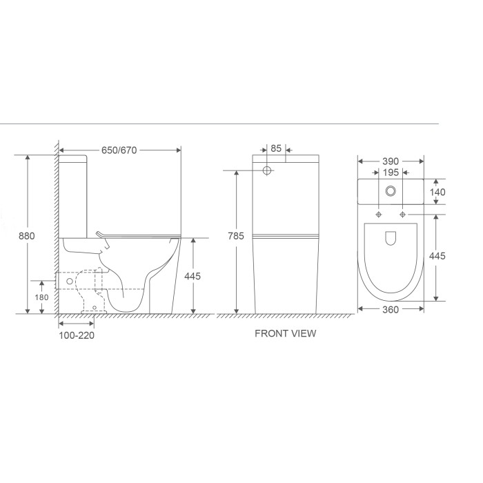 Унітаз-компакт Mixxus Premium Bevel-0402-R 670x390x880mm, система змиву RIMLESS (MP6474) Унітаз-компакт Mixxus Premium Bevel-0402-R 670x390x880mm, система змиву RIMLESS (MP6474)