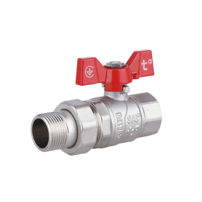 Кран кульовий "Американка" Thermo Alliance Forte 3/4" прямий SF220W20 Кран кульовий "Американка" Thermo Alliance Forte 3/4" прямий SF220W20