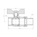 Кран кульовий "Американка" Thermo Alliance Forte 3/4" прямий SF220W20