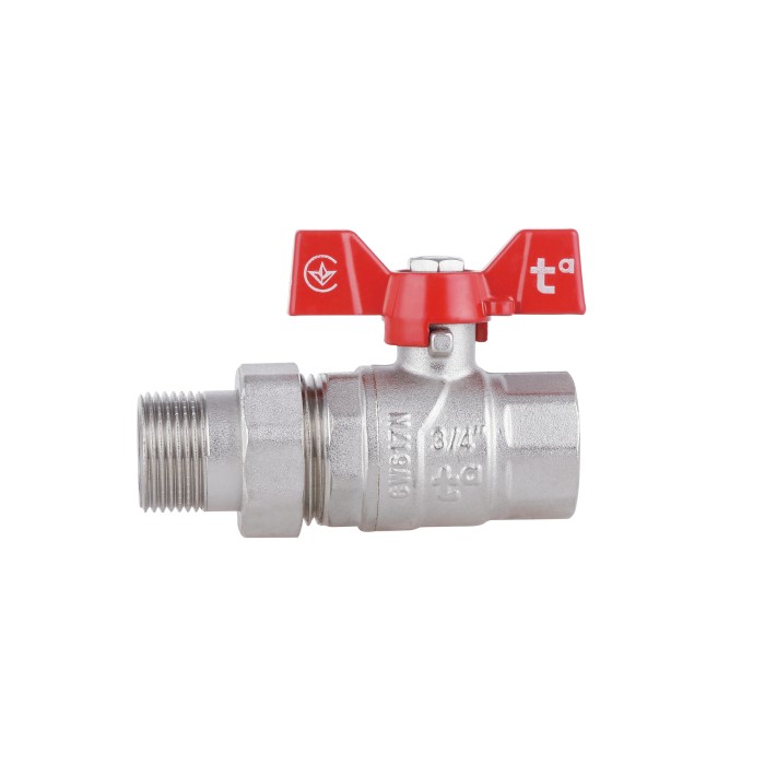 Кран кульовий "Американка" Thermo Alliance Forte 3/4" прямий SF220W20 Кран кульовий "Американка" Thermo Alliance Forte 3/4" прямий SF220W20