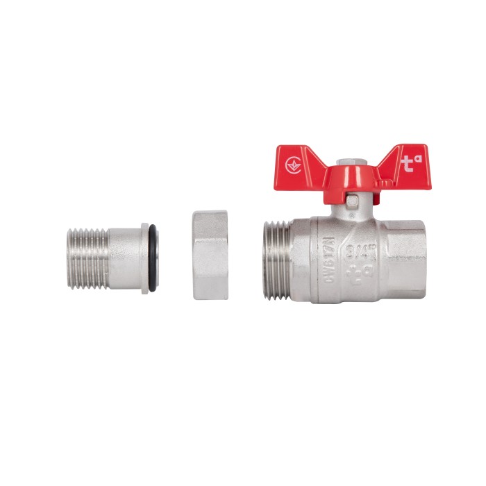 Кран кульовий "Американка" Thermo Alliance Forte 3/4" прямий SF220W20 Кран кульовий "Американка" Thermo Alliance Forte 3/4" прямий SF220W20
