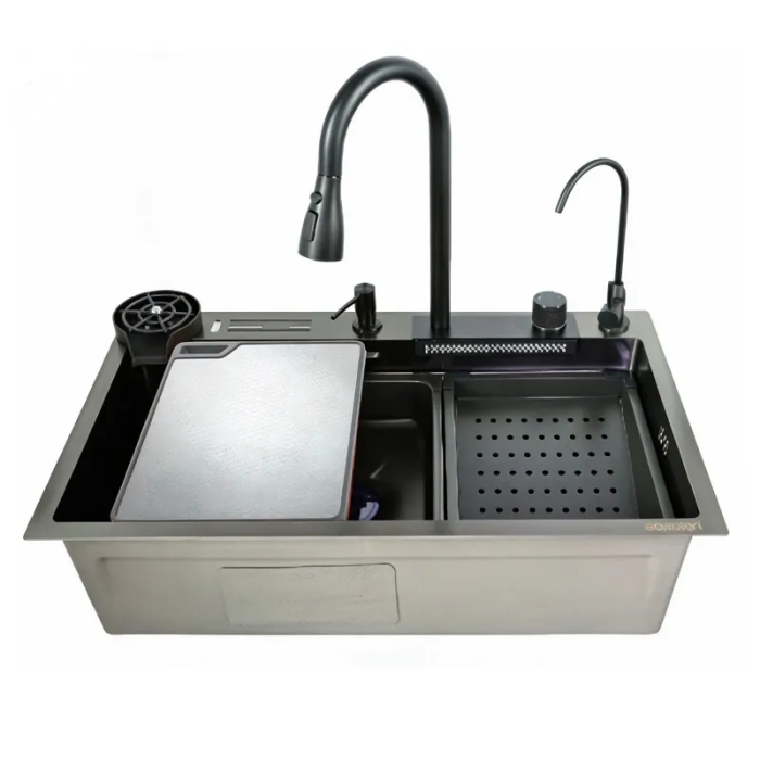 Мийка багатофункціональна Zerix ZH7546-SET-06 Micro Decor Graphite з вбудованим змішувачем з нерж.сталі (ZM5587) Мийка багатофункціональна Zerix ZH7546-SET-06 Micro Decor Graphite з вбудованим змішувачем з нерж.сталі (ZM5587)