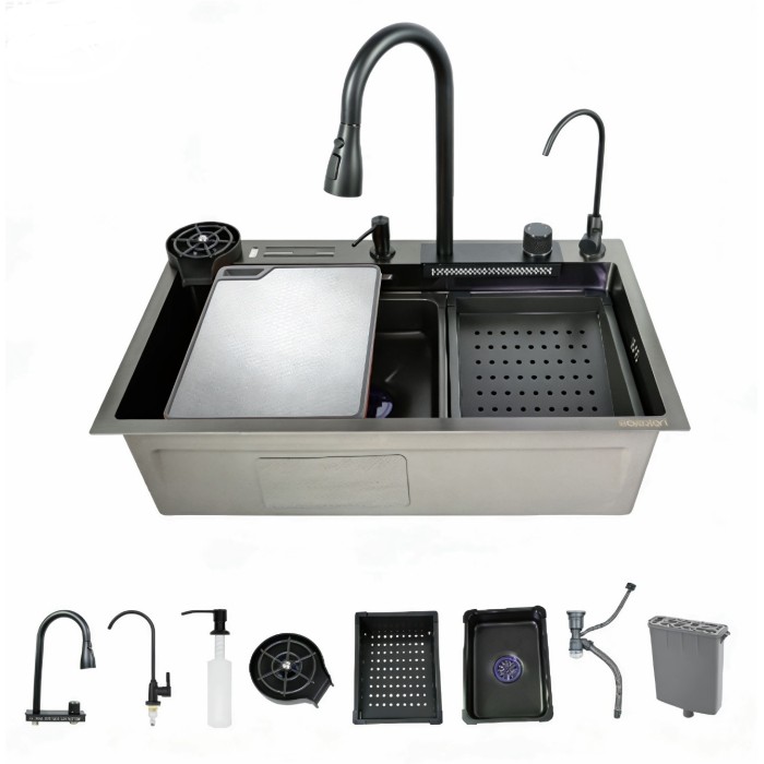 Мийка багатофункціональна Zerix ZH7546-SET-06 Micro Decor Graphite з вбудованим змішувачем з нерж.сталі (ZM5587) Мийка багатофункціональна Zerix ZH7546-SET-06 Micro Decor Graphite з вбудованим змішувачем з нерж.сталі (ZM5587)