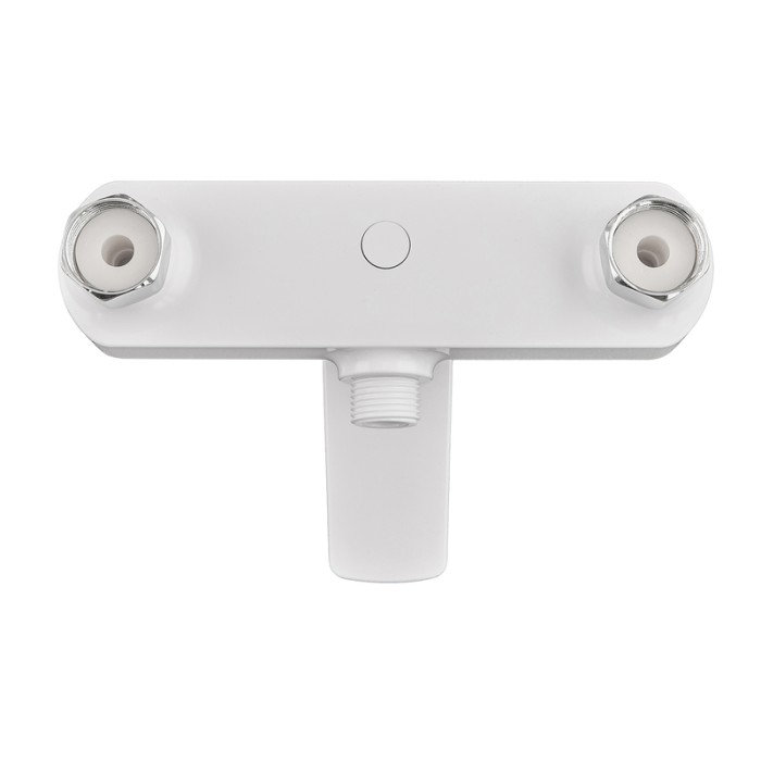 Змішувач для душової кабіни Plamix Lucas-003 SET White з шлангом, лійкою та кронштейном (PM0711) Змішувач для душової кабіни Plamix Lucas-003 SET White з шлангом, лійкою та кронштейном (PM0711)