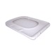 Сидіння для унітаза (Tern 490,520,610) 435x344x50 мм, White, з мікроліфтом, Slim Duroplast, Quick Release QTSC179W47353 Qtap