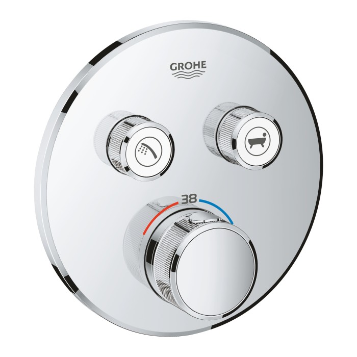 Термостат прихованого монтажу на 2 споживача Grohe Grohtherm SmartControl (29119000) Термостат прихованого монтажу на 2 споживача Grohe Grohtherm SmartControl (29119000)
