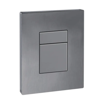 Панель змиву Koer KT-0607-07 157x198x10mm пластикова, кнопка квадратна (колір графіт) (KR5345)