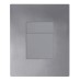 Панель змиву Koer KT-0607-07 157x198x10mm пластикова, кнопка квадратна (колір графіт) (KR5345)